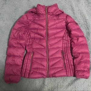 missy chevron puffer jacket